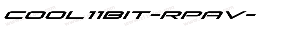 Cool11bit-RpAv字体转换