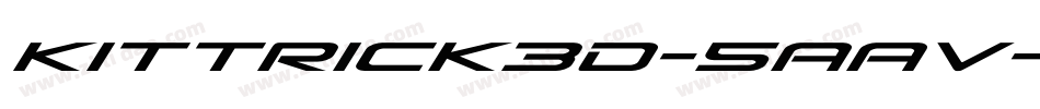 Kittrick3D-5AAv字体转换