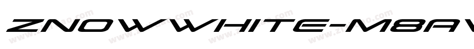 Znowwhite-m8Av字体转换