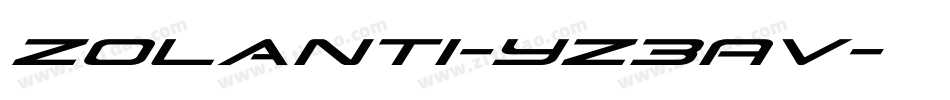 Zolanti-Yz3Av字体转换