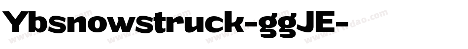 Ybsnowstruck-ggJE字体转换