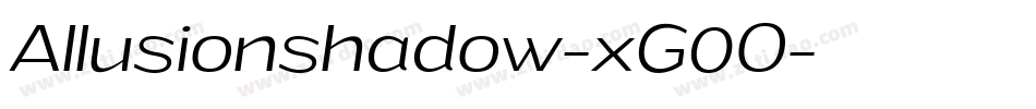 Allusionshadow-xG0O字体转换