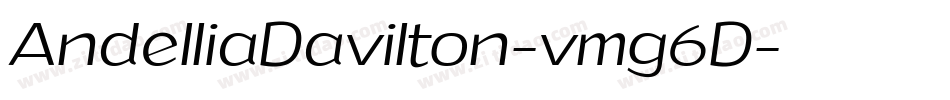 AndelliaDavilton-vmg6D字体转换