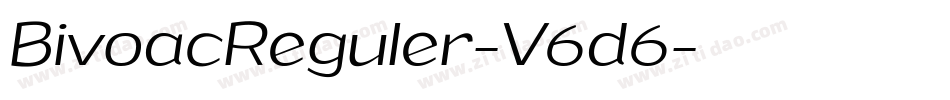 BivoacReguler-V6d6字体转换