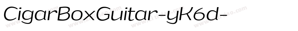 CigarBoxGuitar-yK6d字体转换