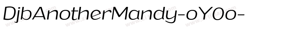 DjbAnotherMandy-oY0o字体转换