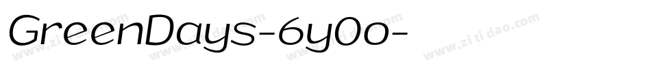 GreenDays-6y0o字体转换
