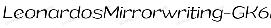 LeonardosMirrorwriting-GK6D字体转换