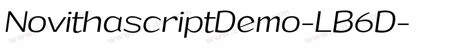 NovithascriptDemo-LB6D字体转换