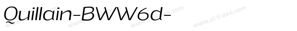 Quillain-BWW6d字体转换