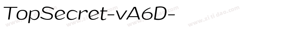 TopSecret-vA6D字体转换 TopSecret-vA6D字体转换