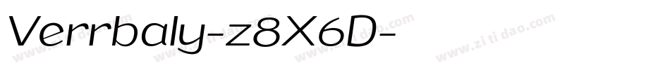 Verrbaly-z8X6D字体转换