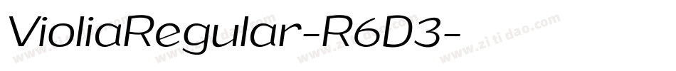 VioliaRegular-R6D3字体转换 VioliaRegular-R6D3字体转换