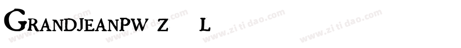 Grandjeanpw-z02l字体转换