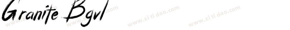 Granite-Bgvl字体转换