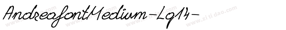 AndreafontMedium-Lq14字体转换