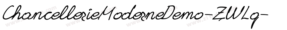 ChancellerieModerneDemo-ZWLq字体转换