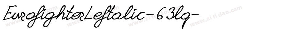 EurofighterLeftalic-63lq字体转换