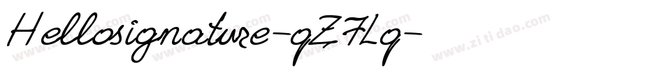 Hellosignature-qZ7Lq字体转换 Hellosignature-qZ7Lq字体转换