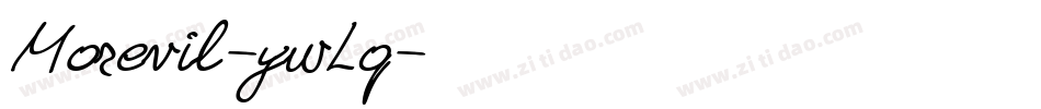 Morevil-ywLq字体转换