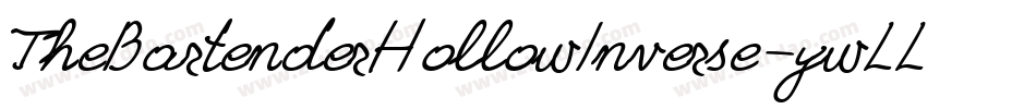 TheBartenderHollowInverse-ywLLq字体转换