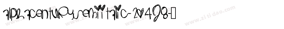 AlphaCenturySemiItalic-2O4j8字体转换
