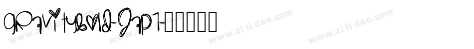 GravityBold-JAp7字体转换
