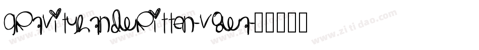 GravityHandwritten-v8WA字体转换