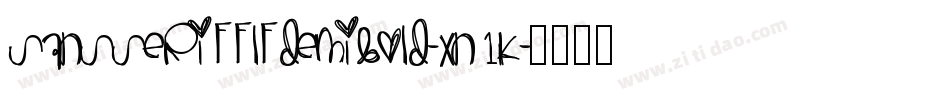 SansserifflfDemibold-xn1K字体转换