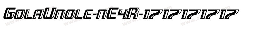 GolaUnole-nE4R字体转换