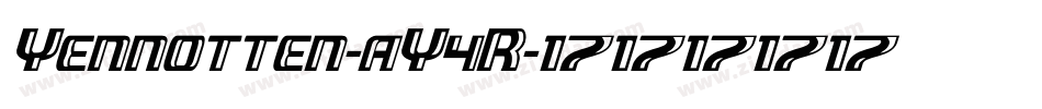 Yennotten-aY4R字体转换 Yennotten-aY4R字体转换