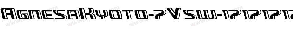 AgnesaKyoto-7V5w字体转换