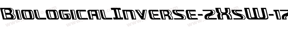 BiologicalInverse-2X5W字体转换