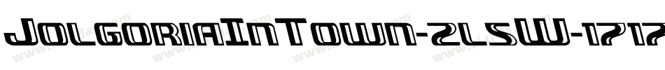 JolgoriaInTown-2l5W字体转换 JolgoriaInTown-2l5W字体转换