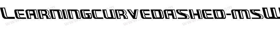 Learningcurvedashed-m5W2字体转换