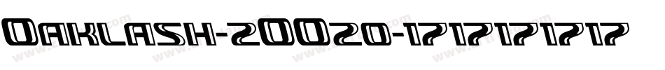 Oaklash-2OO2o字体转换