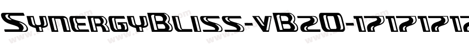 SynergyBliss-vB2O字体转换
