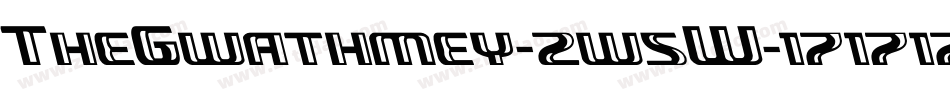 TheGwathmey-2w5W字体转换