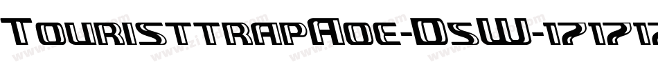 TouristtrapAoe-D5W字体转换