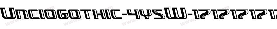 Unciogothic-4y5W字体转换