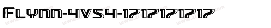 Flynn-4v54字体转换