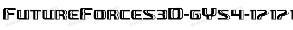 FutureForces3D-gY54字体转换