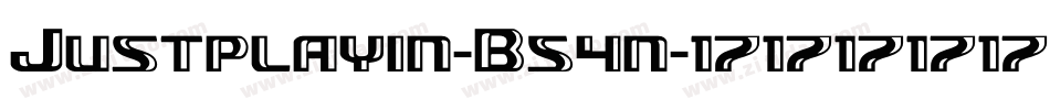 Justplayin-B54n字体转换
