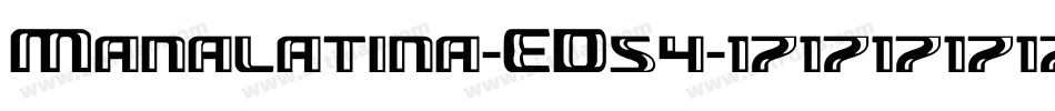 Manalatina-ED54字体转换