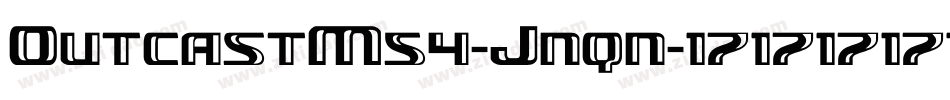OutcastM54-Jnqn字体转换