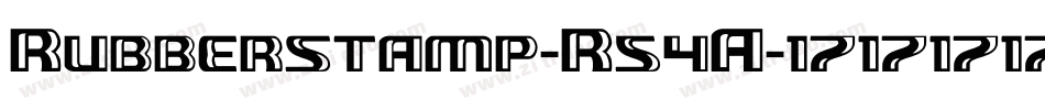 Rubberstamp-R54A字体转换