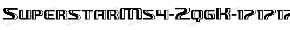 SuperstarM54-Zq6K字体转换