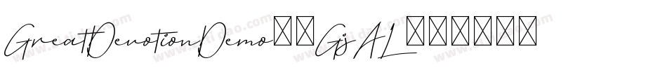 GreatDevotionDemo-1GjAL字体转换