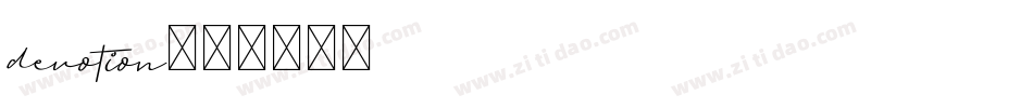 devotion字体转换