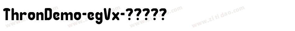 ThronDemo-egVx字体转换